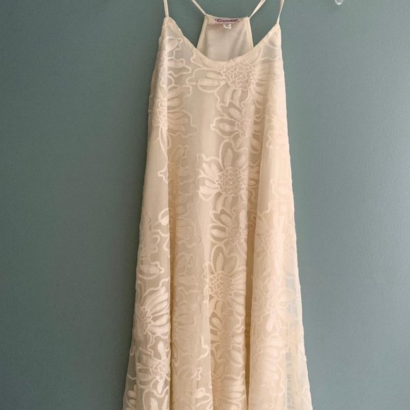 Emmelee for F.C. Dresses & Skirts - Emmelee cream embroidered racerback dress